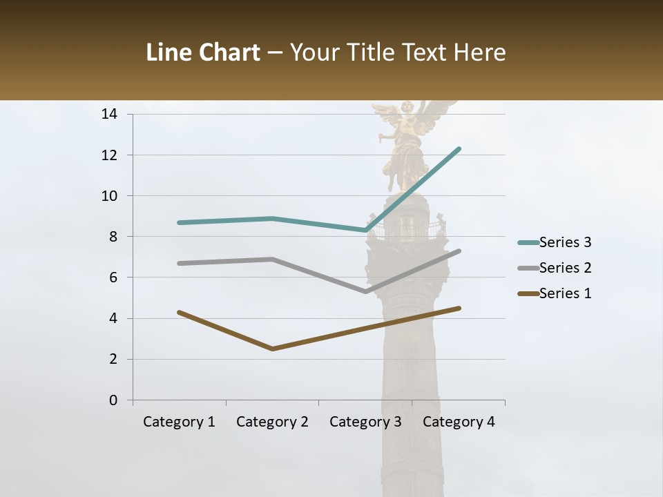 A Statue On Top Of A Pillar With A Golden Angel On Top PowerPoint Template