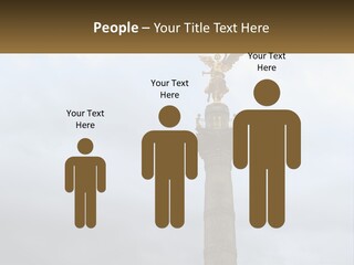 A Statue On Top Of A Pillar With A Golden Angel On Top PowerPoint Template