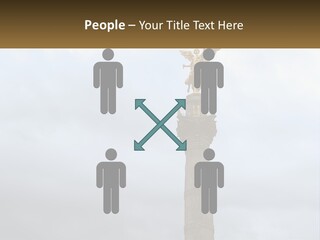 A Statue On Top Of A Pillar With A Golden Angel On Top PowerPoint Template