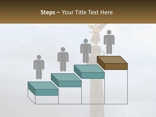 A Statue On Top Of A Pillar With A Golden Angel On Top PowerPoint Template
