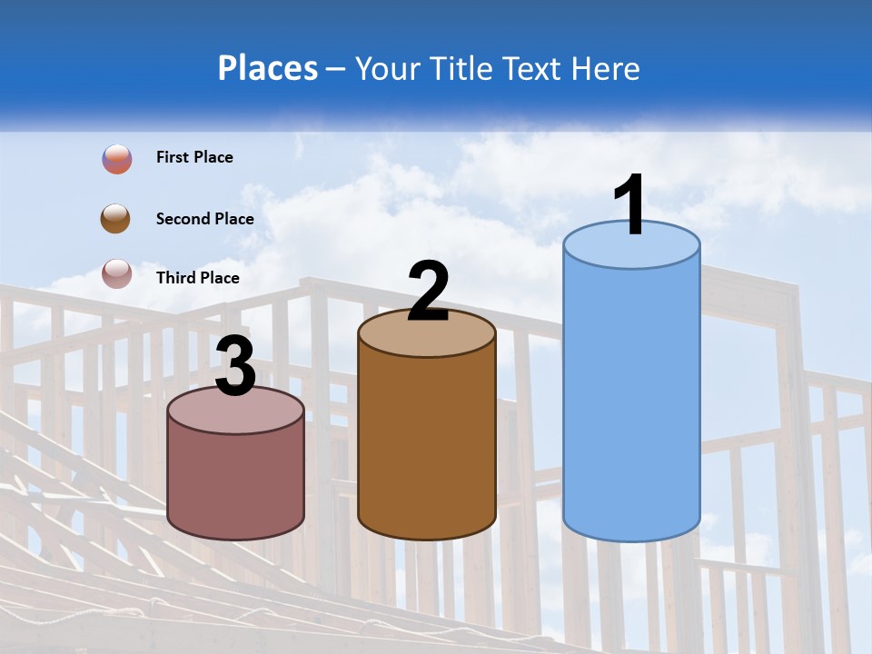 A House Under Construction With A Blue Sky In The Background PowerPoint Template