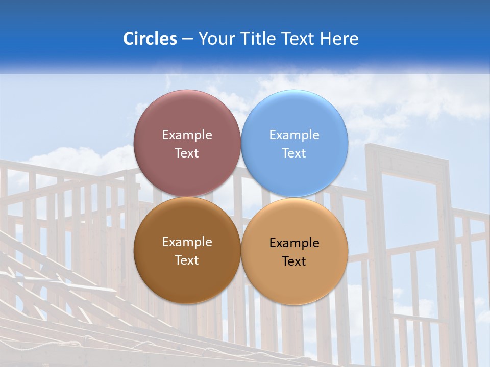 A House Under Construction With A Blue Sky In The Background PowerPoint Template