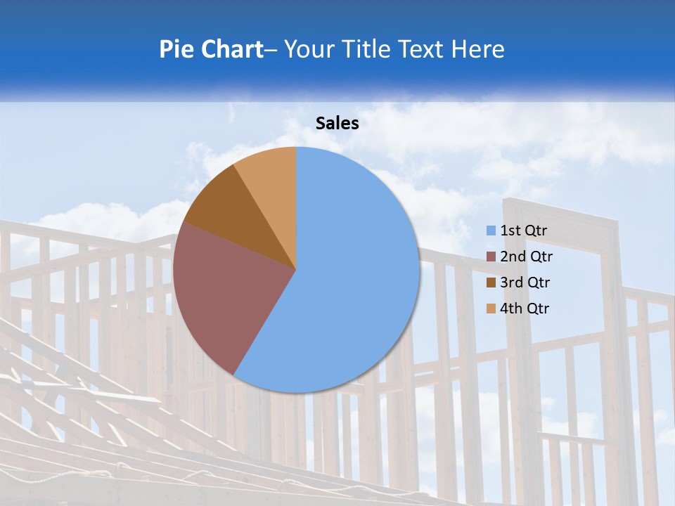 A House Under Construction With A Blue Sky In The Background PowerPoint Template