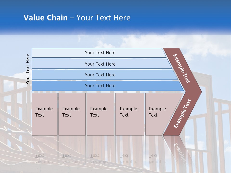 A House Under Construction With A Blue Sky In The Background PowerPoint Template