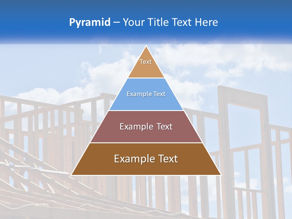 A House Under Construction With A Blue Sky In The Background PowerPoint Template