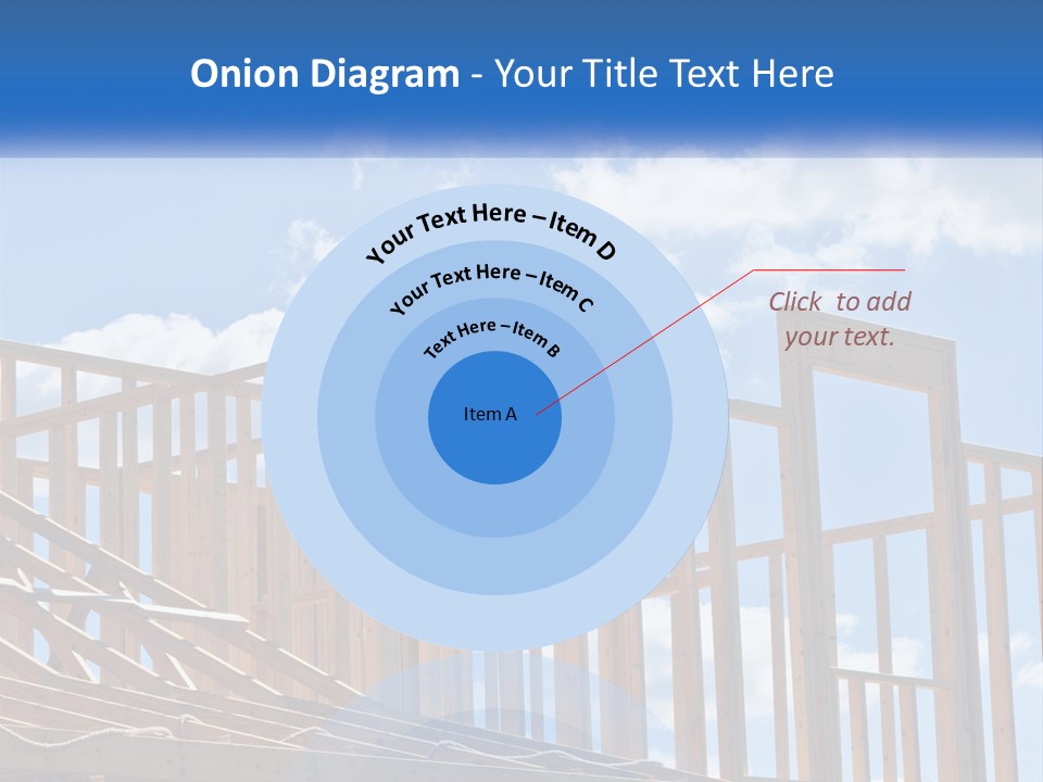 A House Under Construction With A Blue Sky In The Background PowerPoint Template