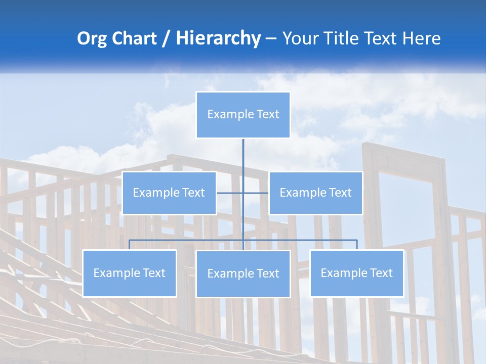 A House Under Construction With A Blue Sky In The Background PowerPoint Template