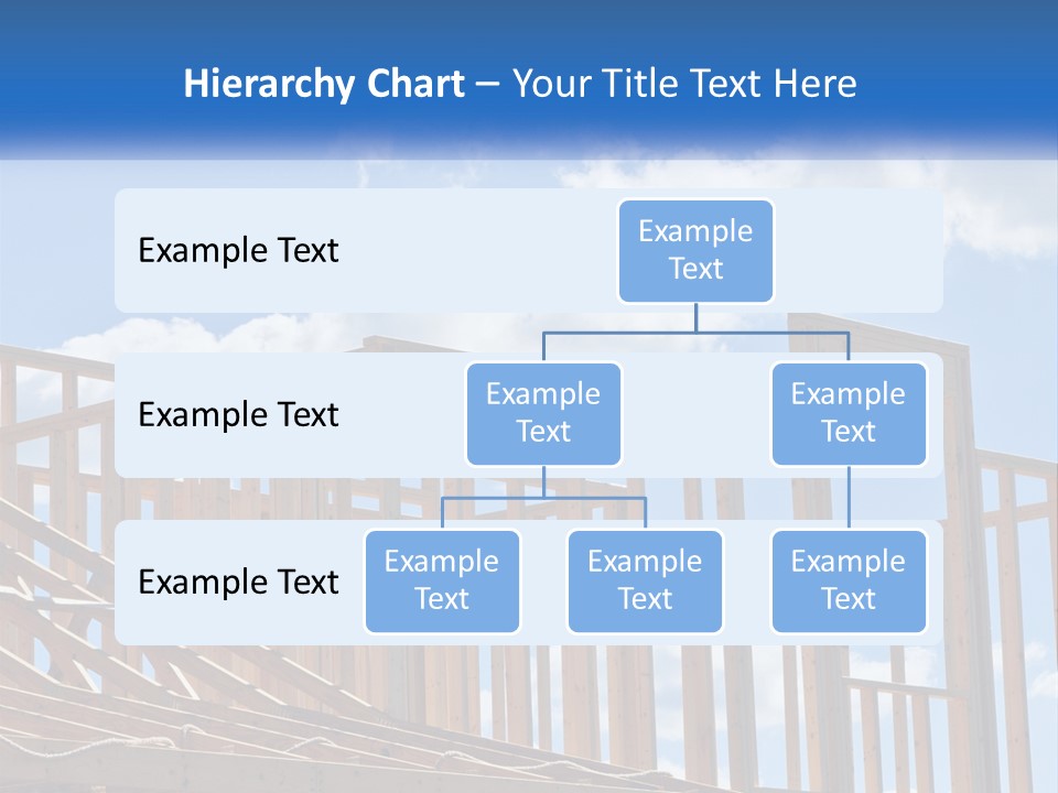 A House Under Construction With A Blue Sky In The Background PowerPoint Template