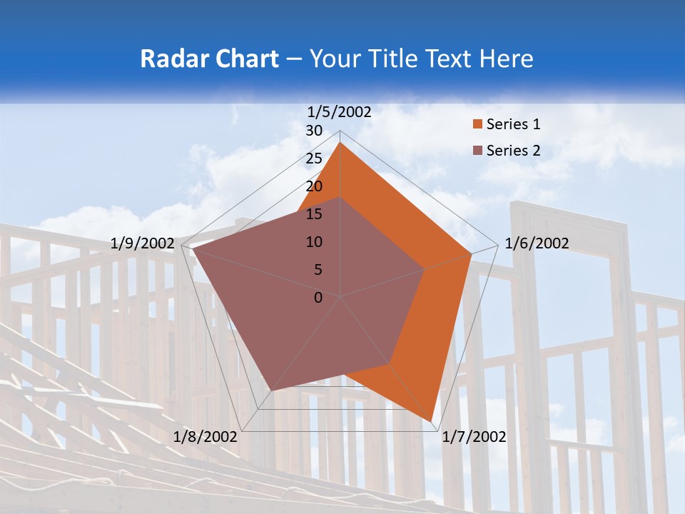 A House Under Construction With A Blue Sky In The Background PowerPoint Template