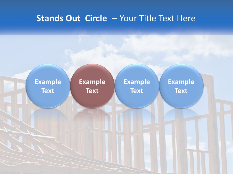 A House Under Construction With A Blue Sky In The Background PowerPoint Template