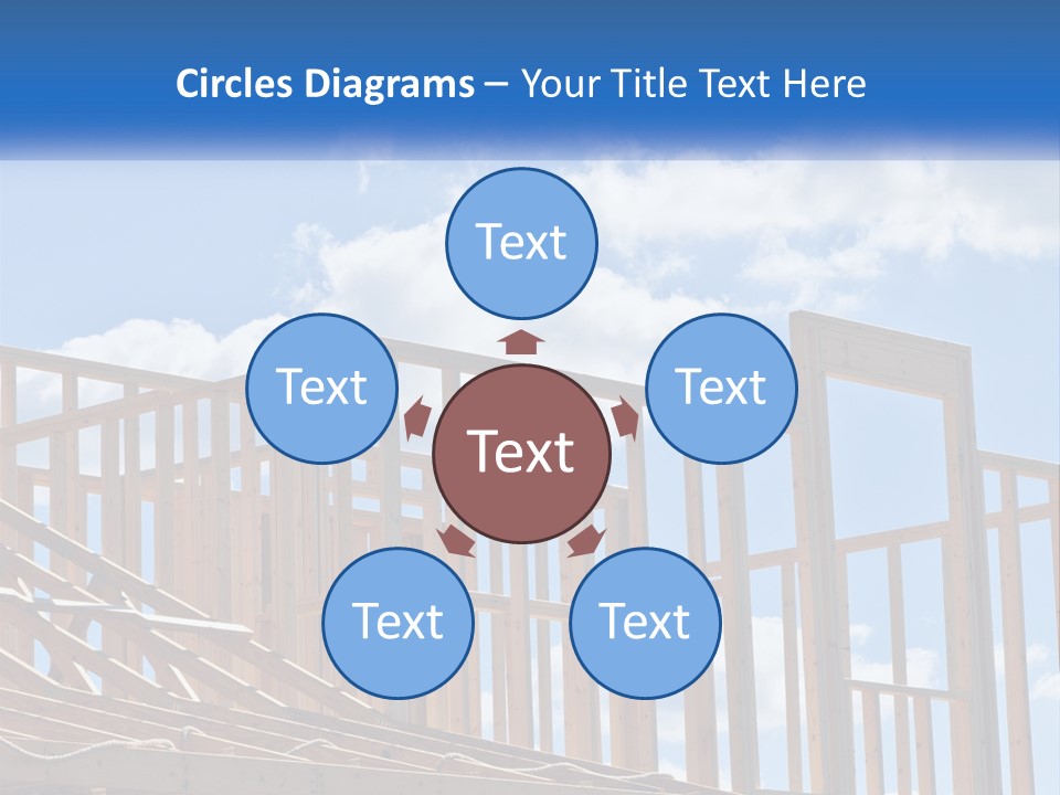 A House Under Construction With A Blue Sky In The Background PowerPoint Template
