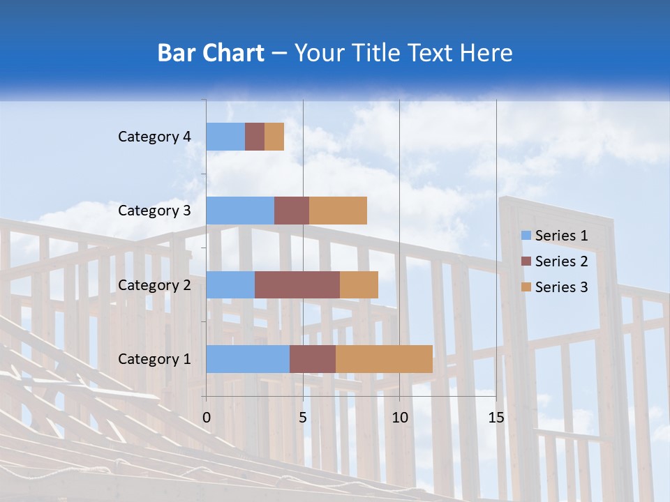 A House Under Construction With A Blue Sky In The Background PowerPoint Template