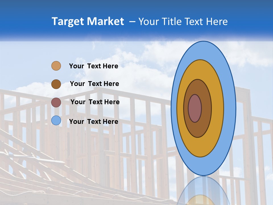 A House Under Construction With A Blue Sky In The Background PowerPoint Template