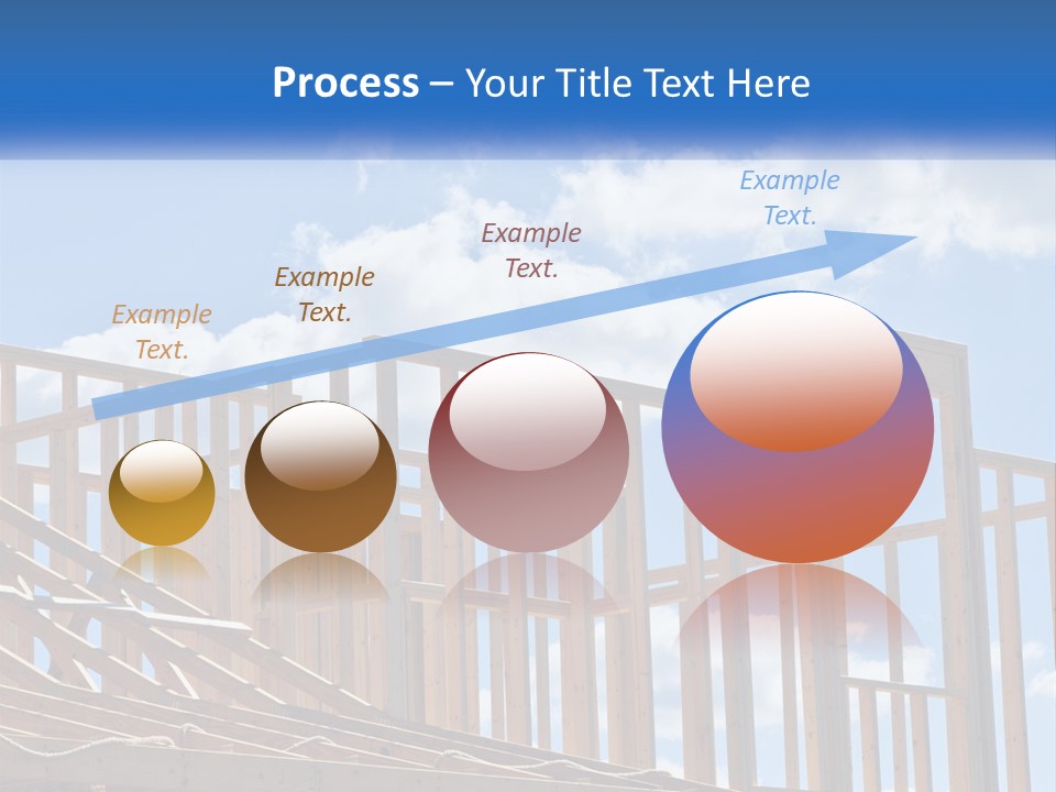 A House Under Construction With A Blue Sky In The Background PowerPoint Template