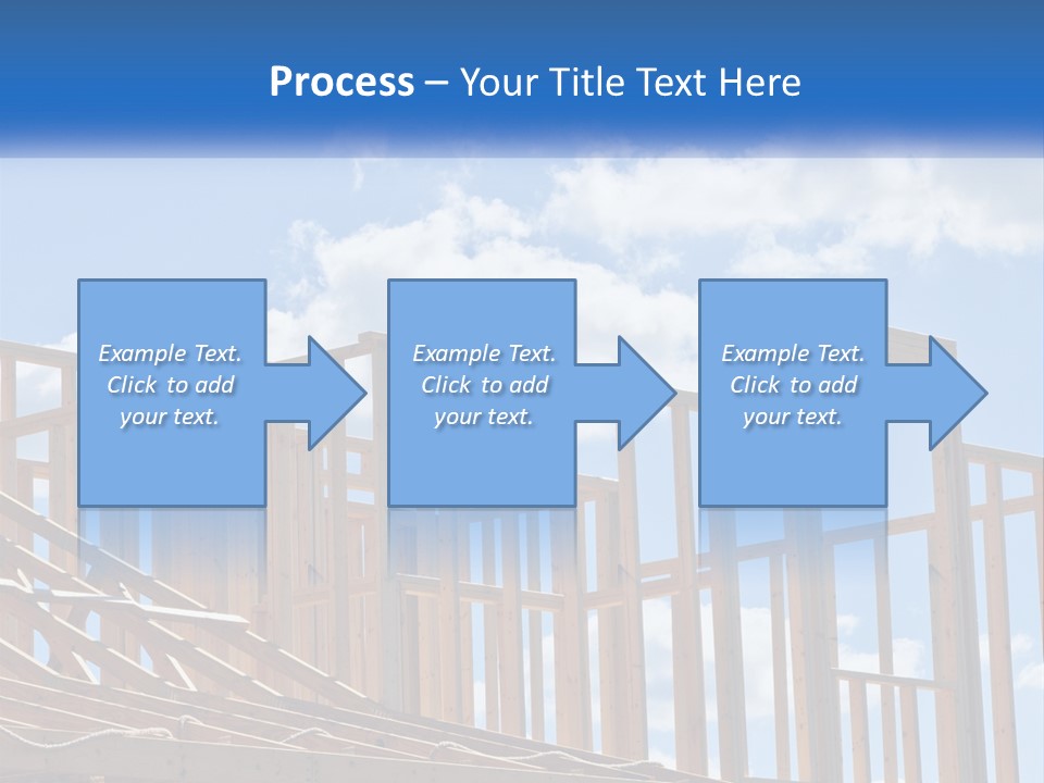 A House Under Construction With A Blue Sky In The Background PowerPoint Template