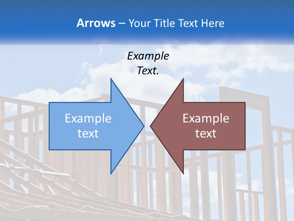 A House Under Construction With A Blue Sky In The Background PowerPoint Template