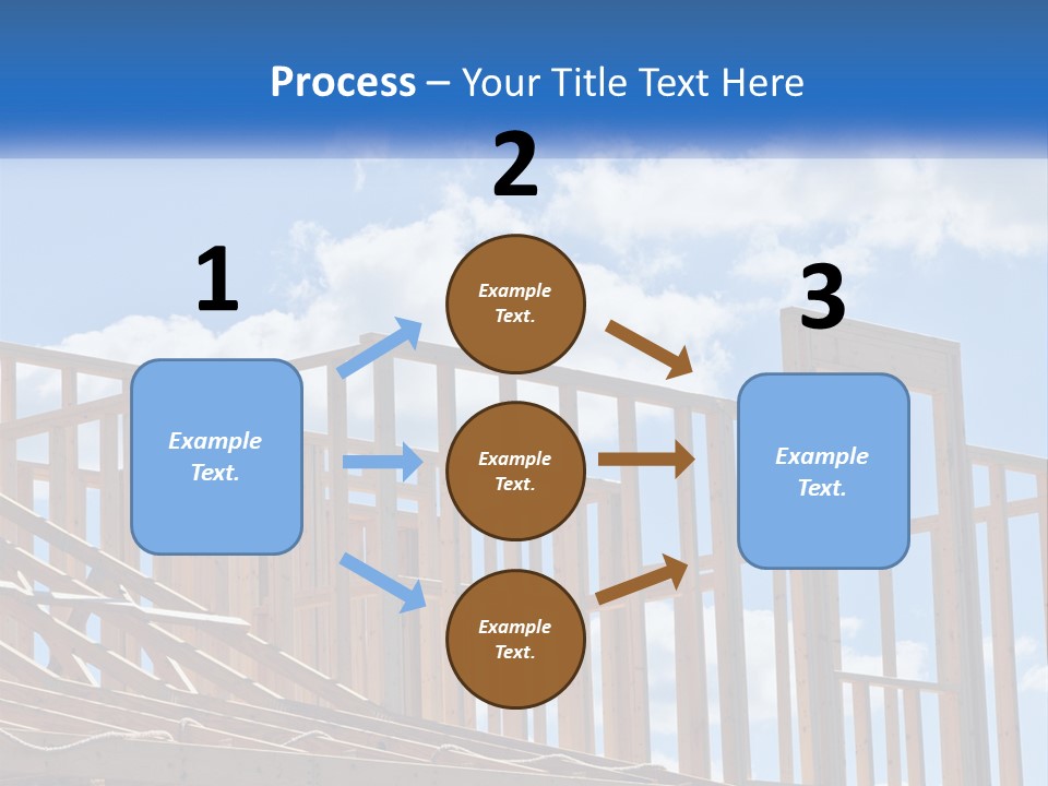 A House Under Construction With A Blue Sky In The Background PowerPoint Template