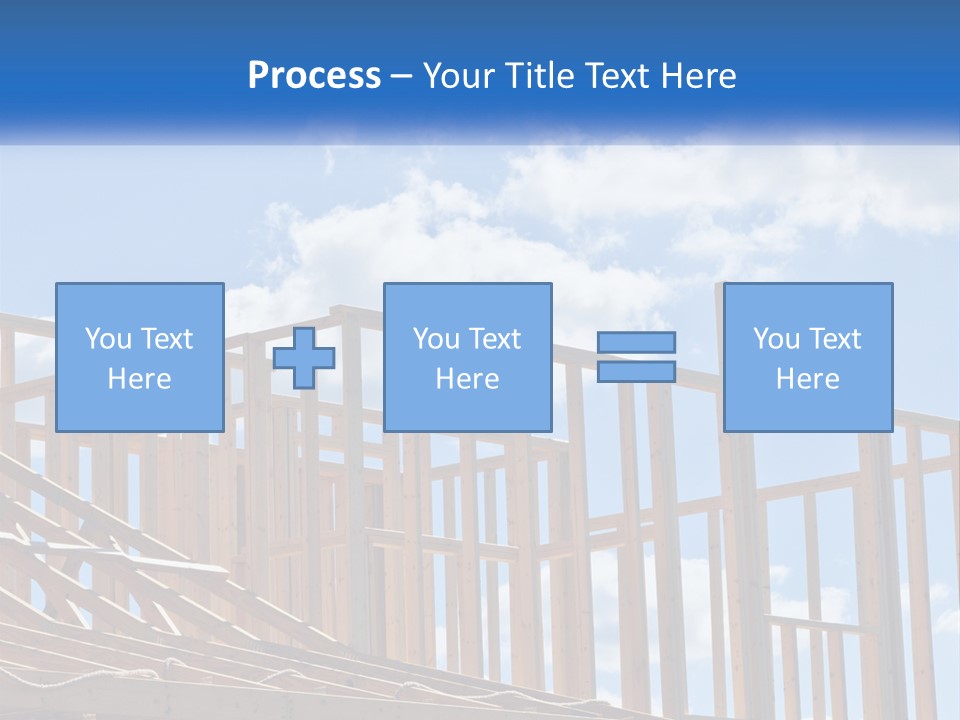 A House Under Construction With A Blue Sky In The Background PowerPoint Template