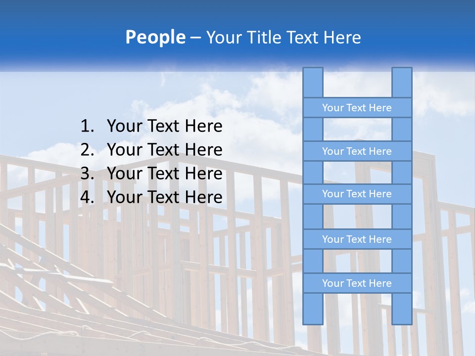 A House Under Construction With A Blue Sky In The Background PowerPoint Template