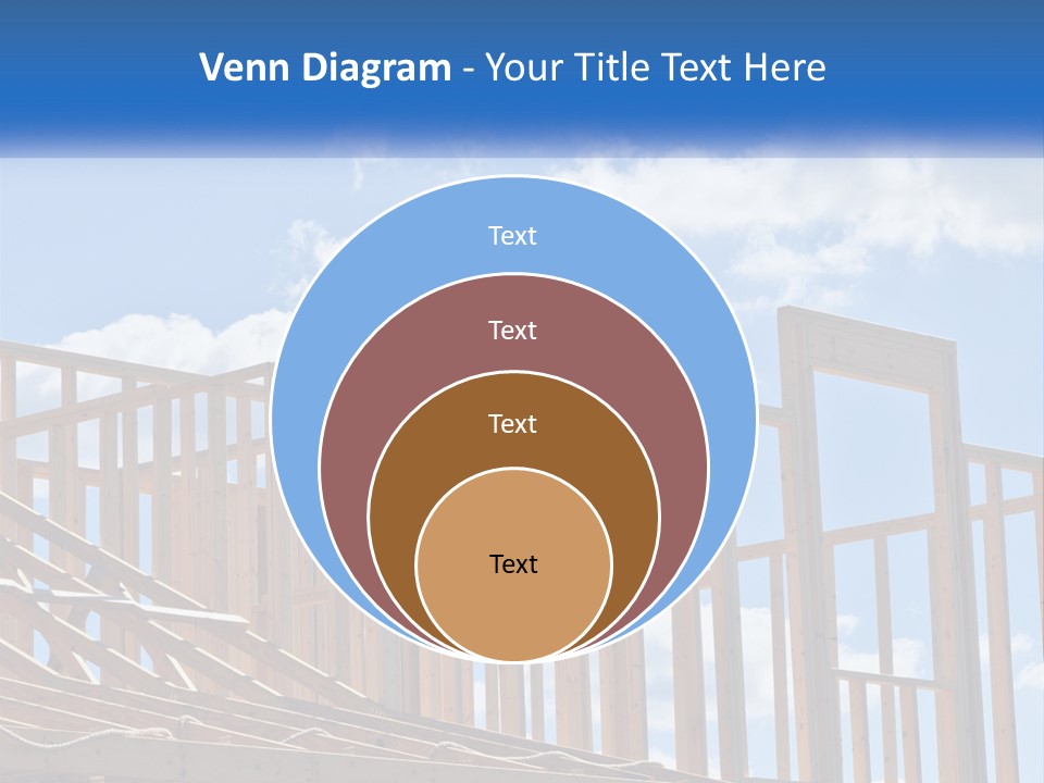 A House Under Construction With A Blue Sky In The Background PowerPoint Template