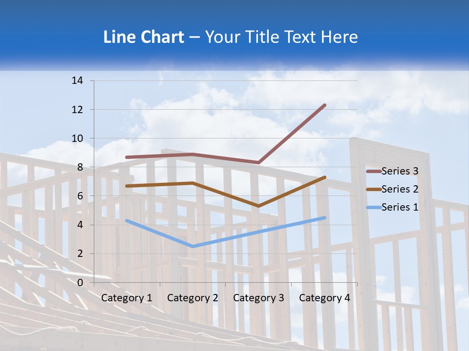 A House Under Construction With A Blue Sky In The Background PowerPoint Template
