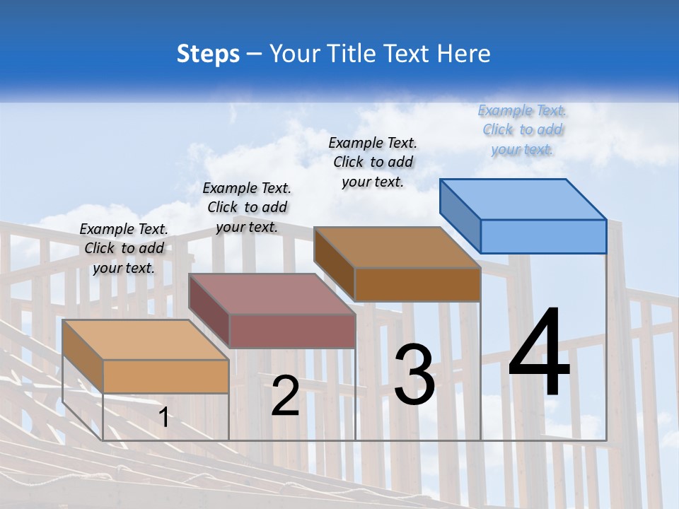 A House Under Construction With A Blue Sky In The Background PowerPoint Template