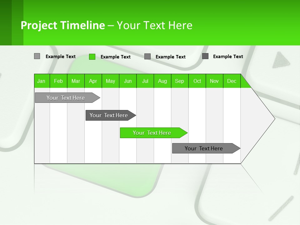 A Computer Keyboard With A Green Email Button On It PowerPoint Template