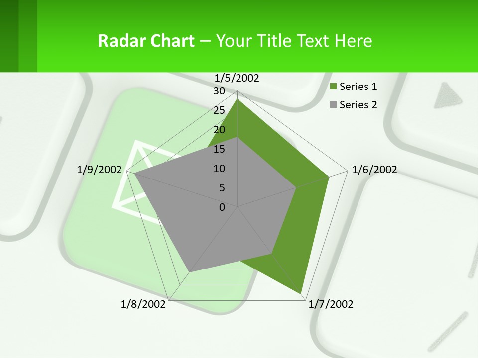 A Computer Keyboard With A Green Email Button On It PowerPoint Template