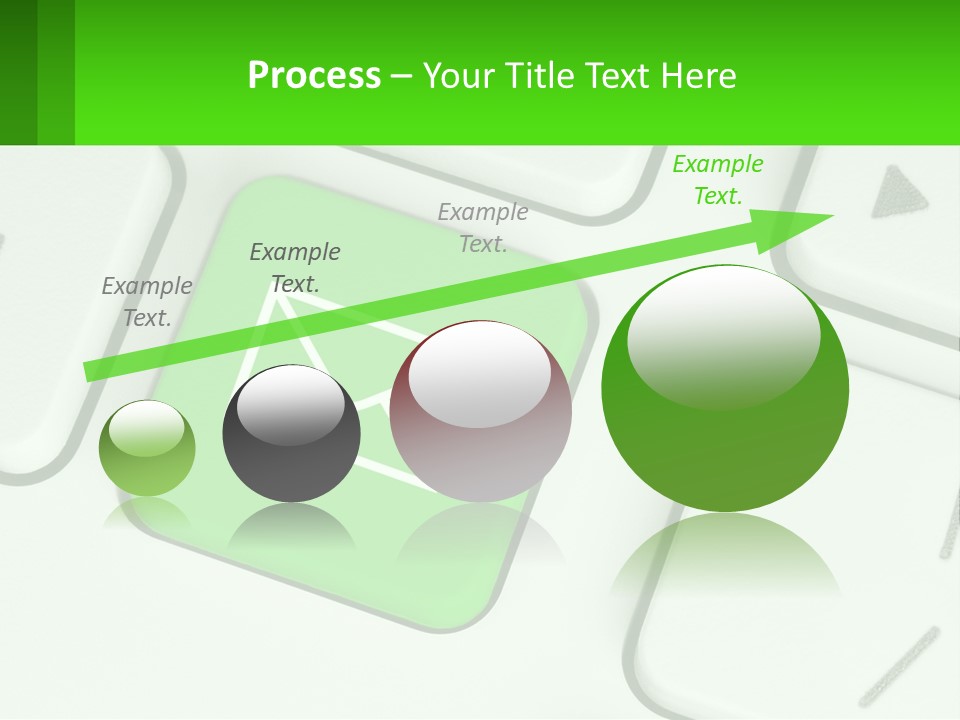 A Computer Keyboard With A Green Email Button On It PowerPoint Template
