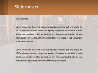 A Glass Of Beer Sitting On A Bar PowerPoint Template