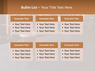 A Glass Of Beer Sitting On A Bar PowerPoint Template