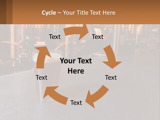 A Glass Of Beer Sitting On A Bar PowerPoint Template
