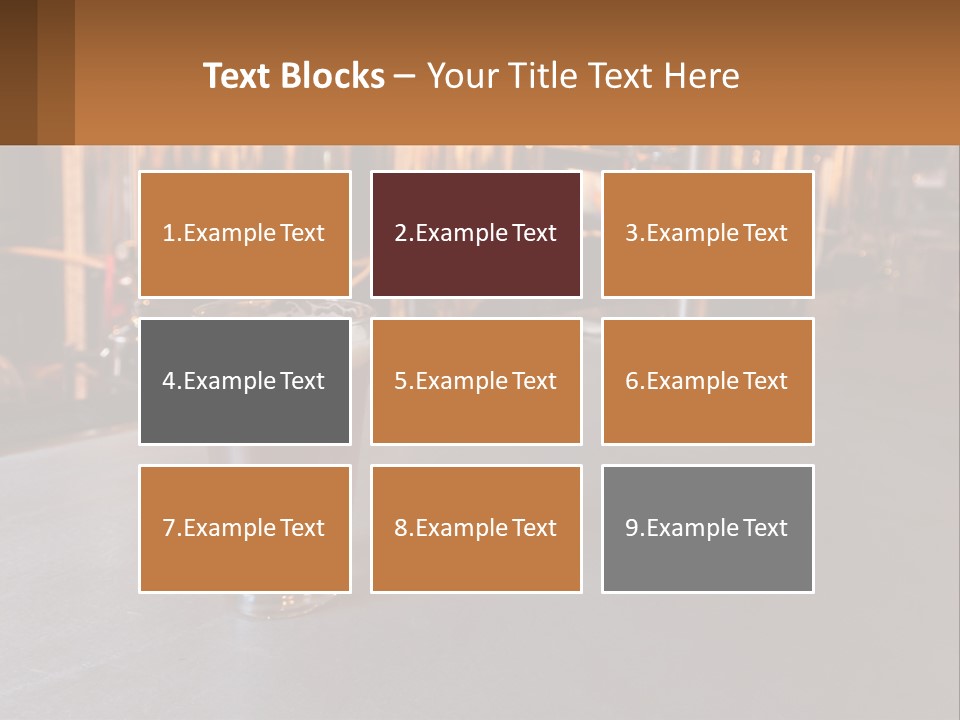 A Glass Of Beer Sitting On A Bar PowerPoint Template