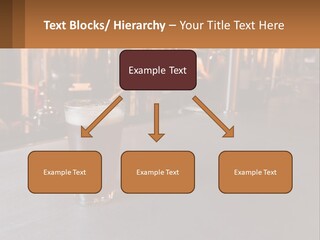 A Glass Of Beer Sitting On A Bar PowerPoint Template