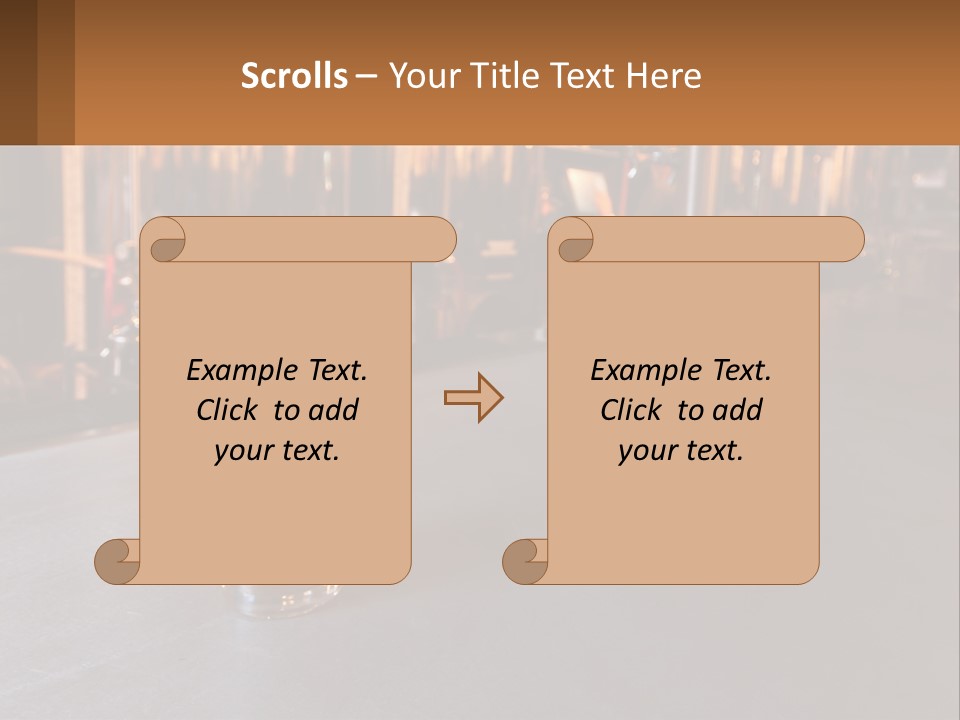 A Glass Of Beer Sitting On A Bar PowerPoint Template
