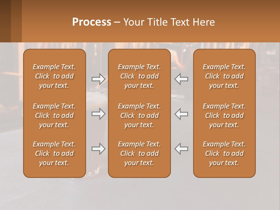 A Glass Of Beer Sitting On A Bar PowerPoint Template