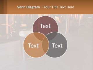 A Glass Of Beer Sitting On A Bar PowerPoint Template