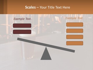 A Glass Of Beer Sitting On A Bar PowerPoint Template