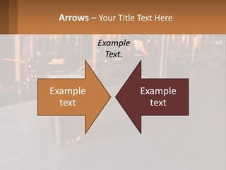 A Glass Of Beer Sitting On A Bar PowerPoint Template