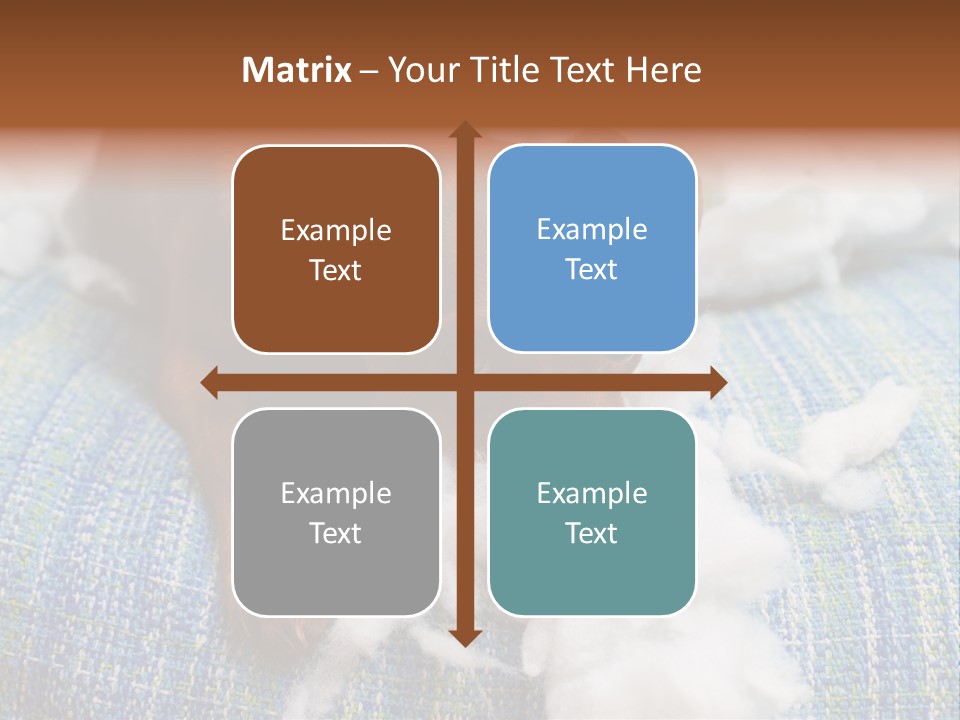 A Brown Dog Laying On Top Of A Pile Of Cotton PowerPoint Template