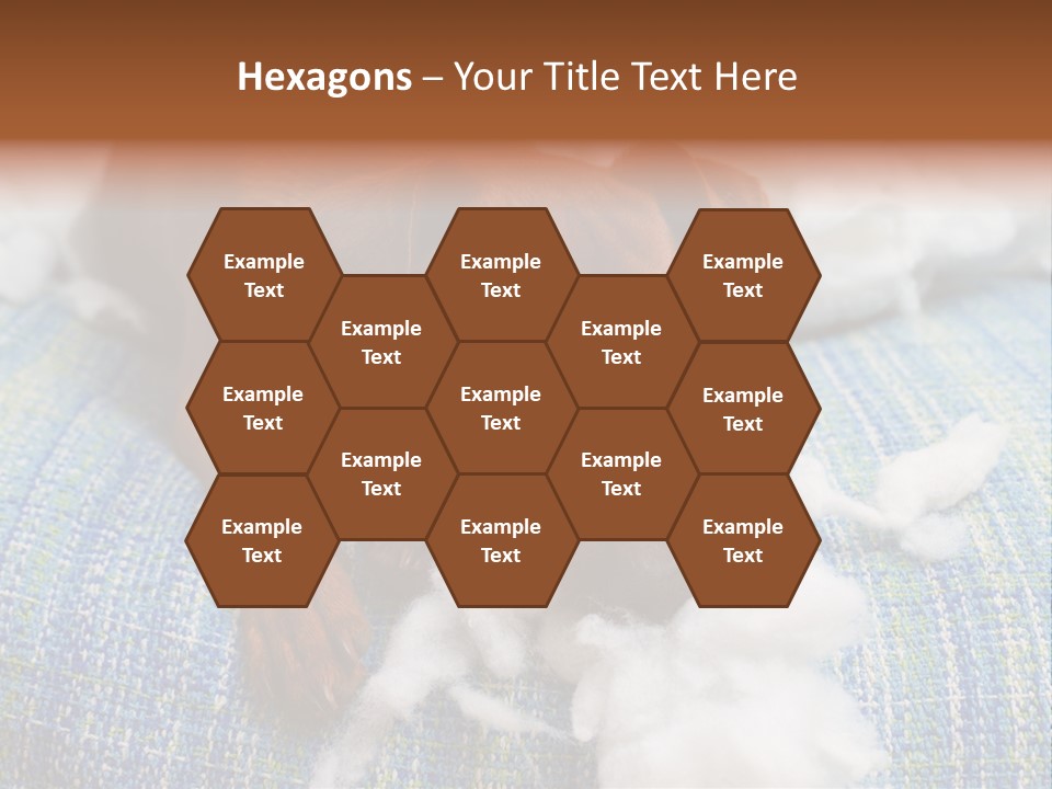 A Brown Dog Laying On Top Of A Pile Of Cotton PowerPoint Template