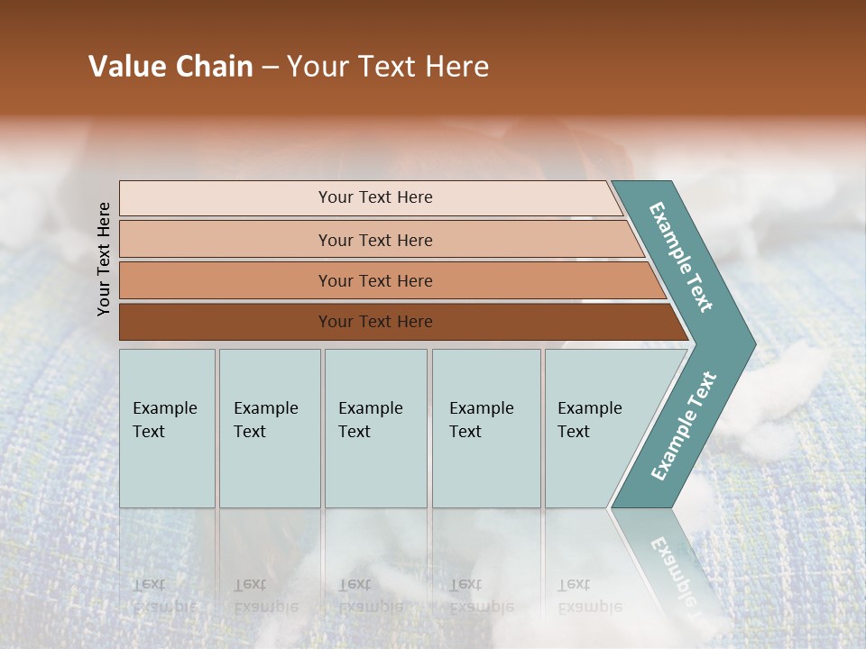 A Brown Dog Laying On Top Of A Pile Of Cotton PowerPoint Template