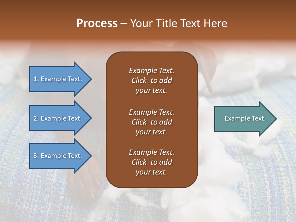 A Brown Dog Laying On Top Of A Pile Of Cotton PowerPoint Template