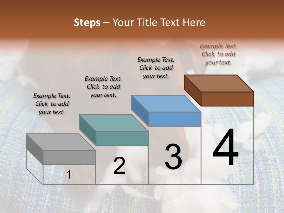 A Brown Dog Laying On Top Of A Pile Of Cotton PowerPoint Template