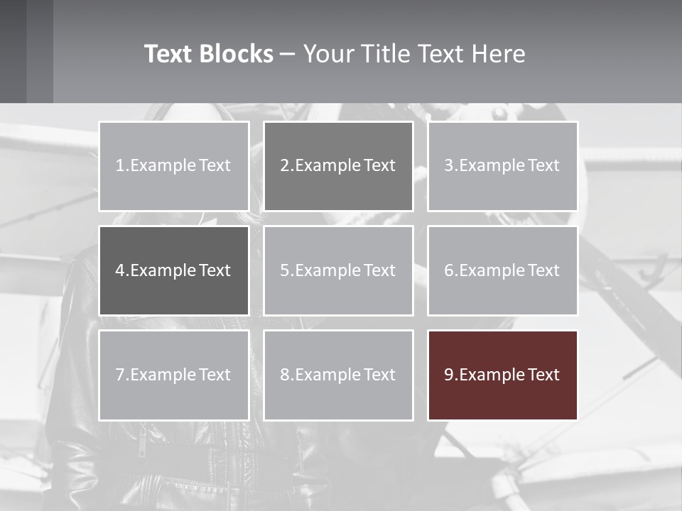 A Woman Standing In Front Of An Airplane PowerPoint Template