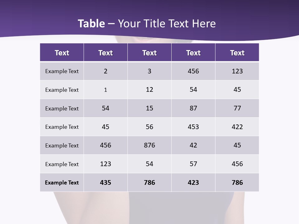 A Woman In A Purple Tank Top Holding Her Finger To Her Lips PowerPoint Template