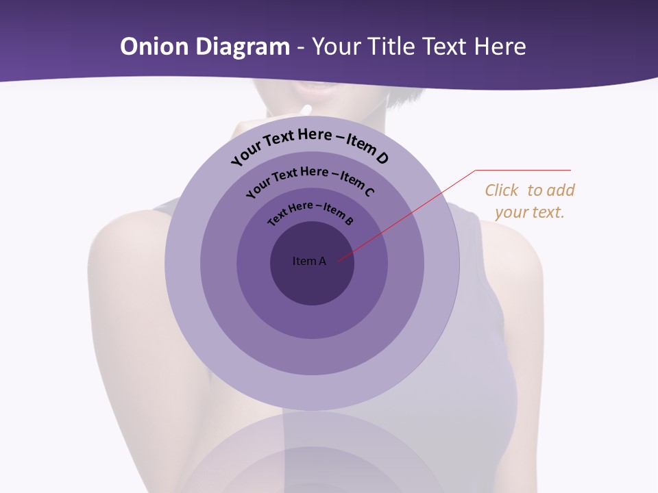 A Woman In A Purple Tank Top Holding Her Finger To Her Lips PowerPoint Template