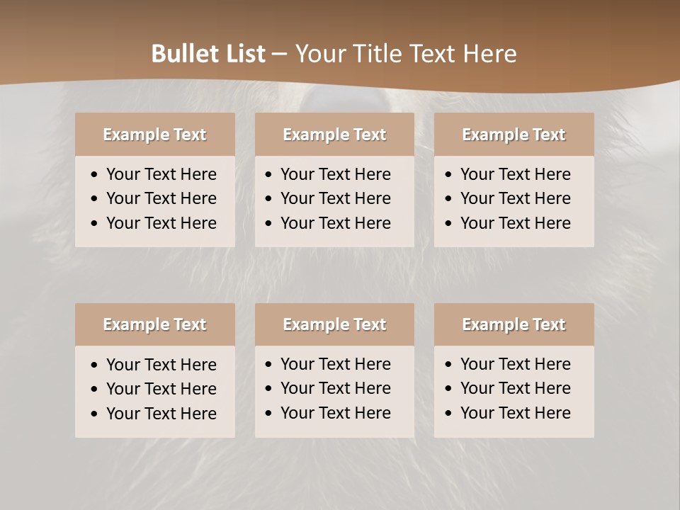 A Brown Bear Standing In Front Of A Mountain PowerPoint Template