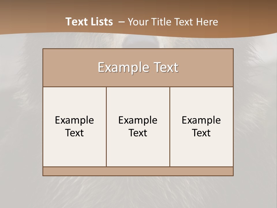 A Brown Bear Standing In Front Of A Mountain PowerPoint Template