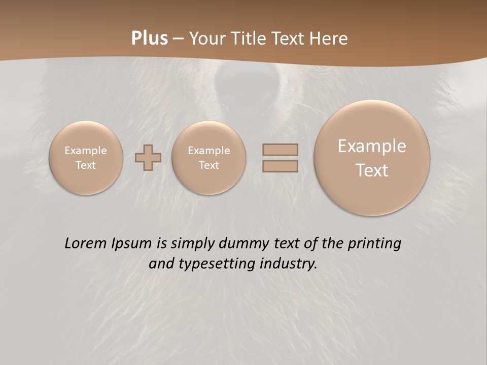 A Brown Bear Standing In Front Of A Mountain PowerPoint Template
